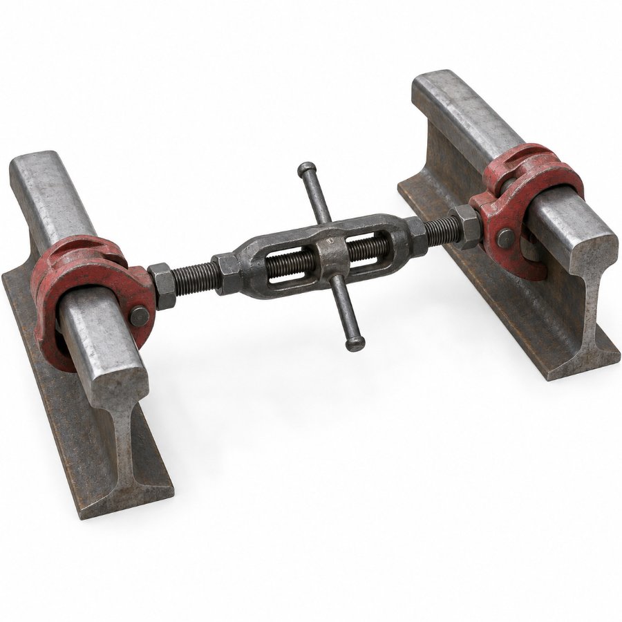 Стяжное приспособление для перешивки пути СПУ-1